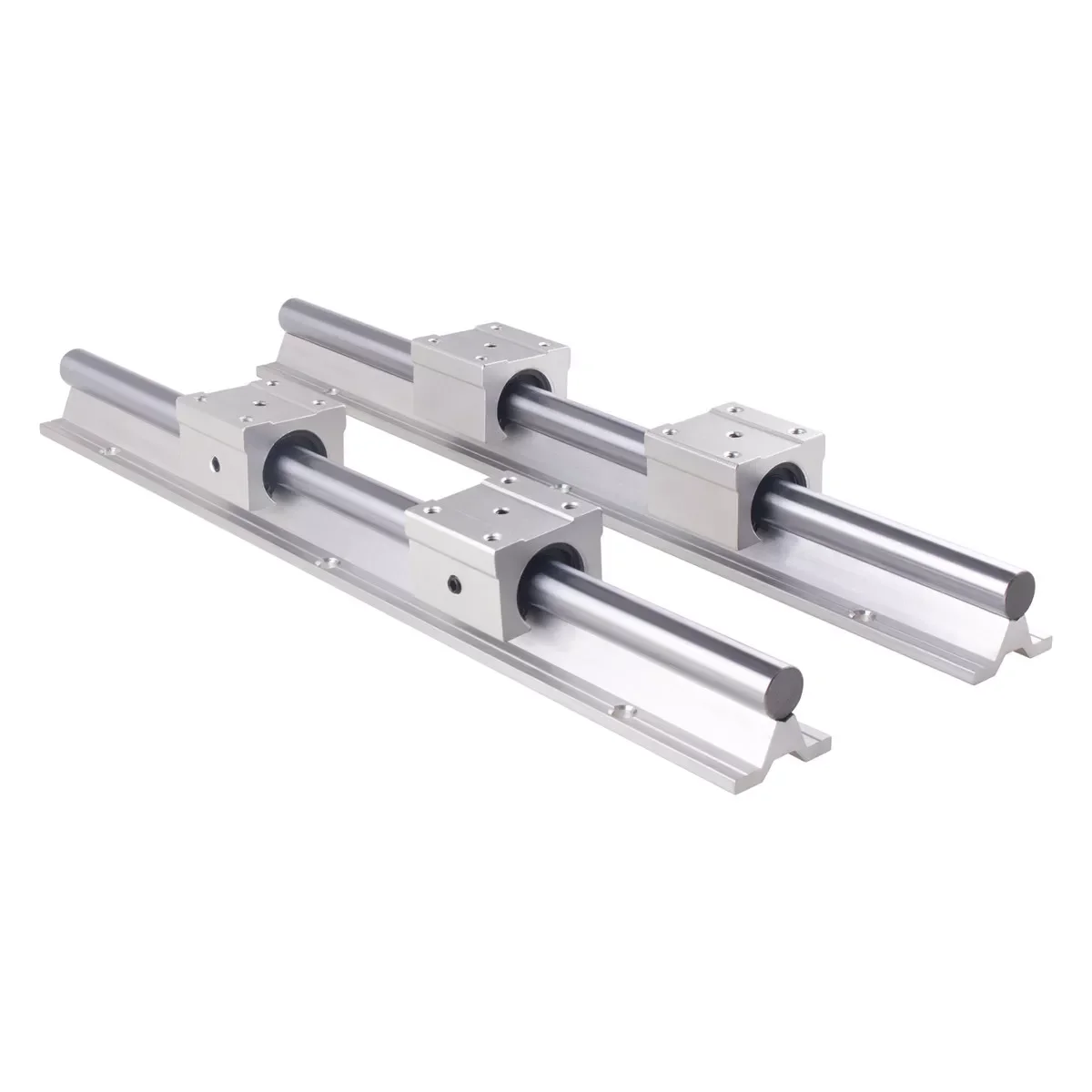 

2pcs SBR16 Linear Rail Guide D16 300 400 500 600 1000 1200 1500mm Fully Slide Support +4pcs SBR16UU Linear Bearing Block For CNC