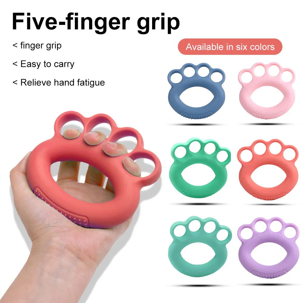 

Five-finger Grip Device Finger Exercise Stretcher Arthritis Hand Grip Trainer Strengthen Rehabilitation Training To Relieve Pain