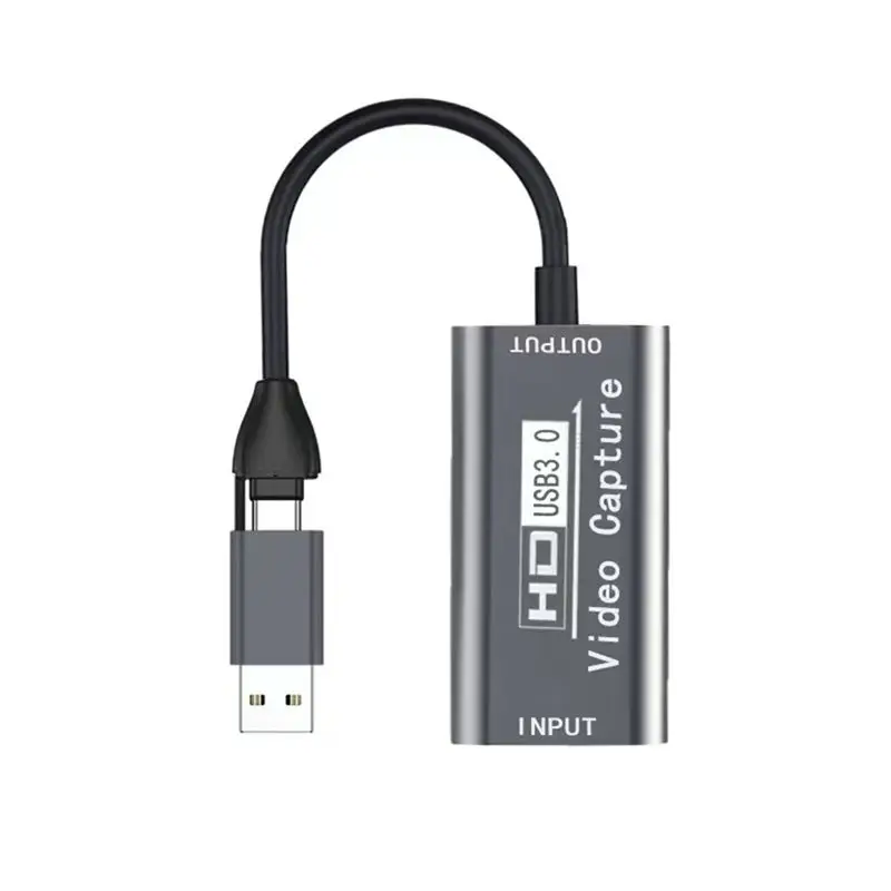 Фото HD 4K USB/Type C карта видеозахвата - USB 3.0 аудио-видео конвертер для компьютера, ноутбука, смартфона, мониторинга - ABVP №1