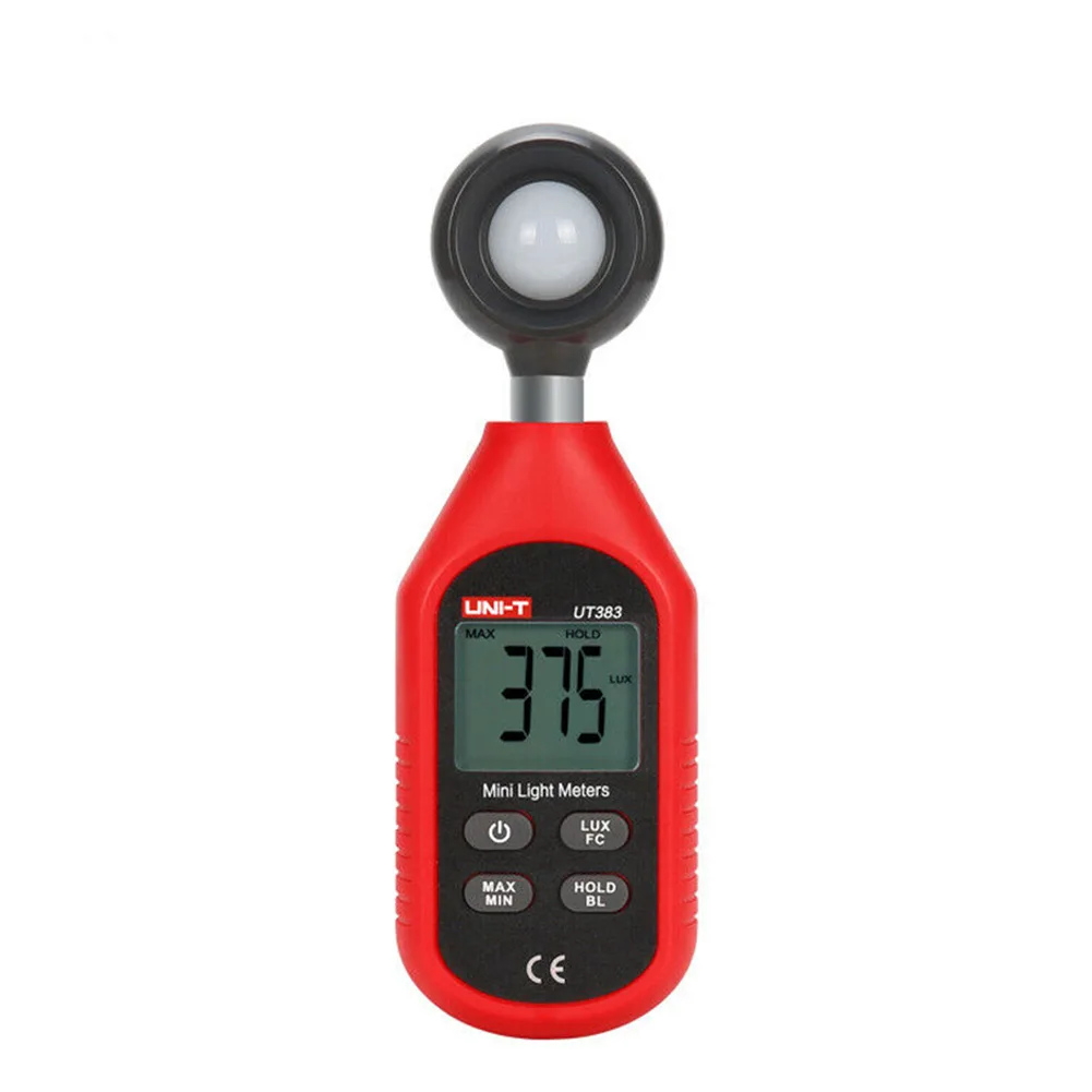

UT383 Light Meter LUX Digital Luxmeter Luminance Lux Fc Test Max Min Illuminometers Photometer Enviromental Mini Tester