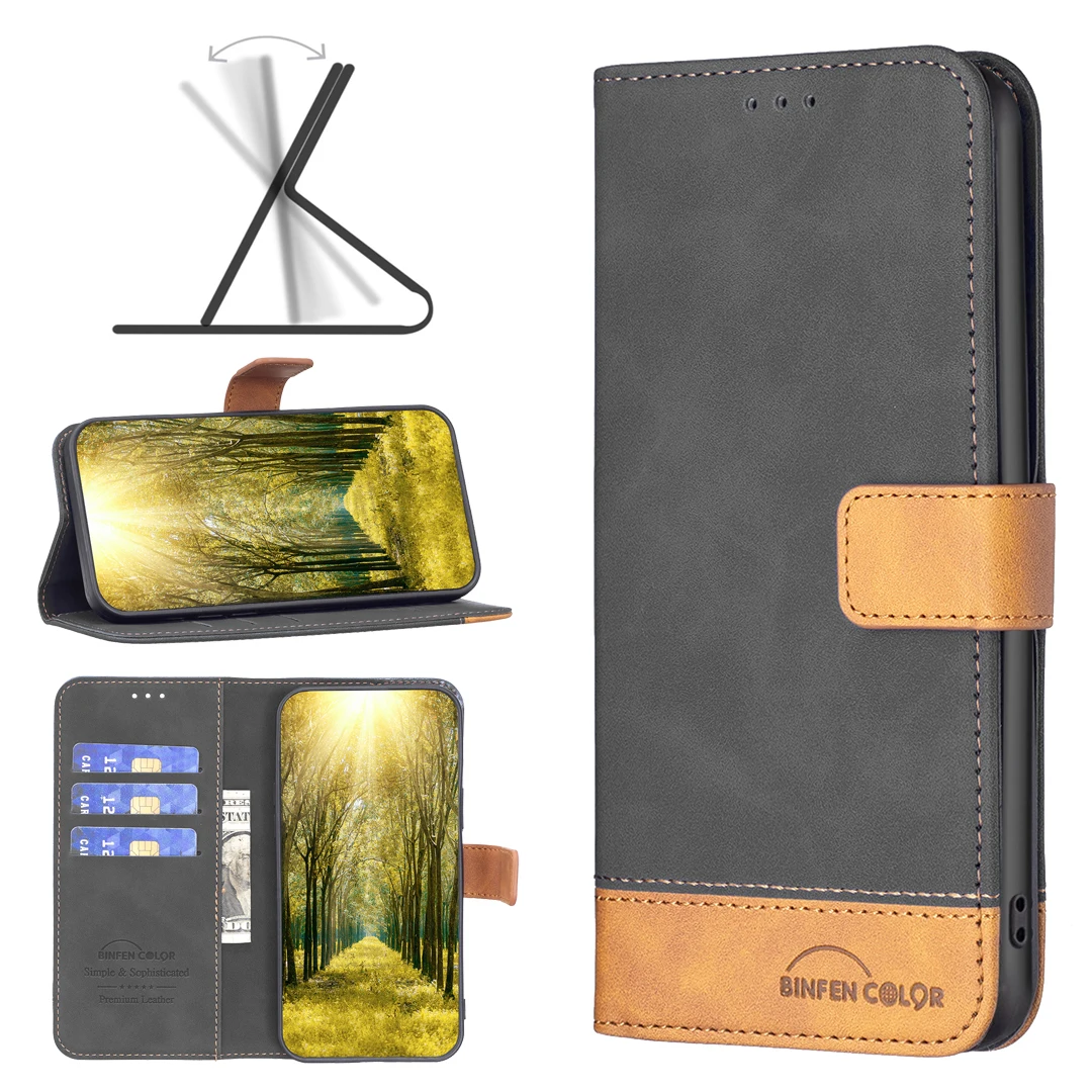 

KDTONG Phone Case For iPhone 14 13 Mini 12 11ProMax Xs XR 7 8 Plus Flip Cover PU Leather with Wallet Stand Card Slots Function