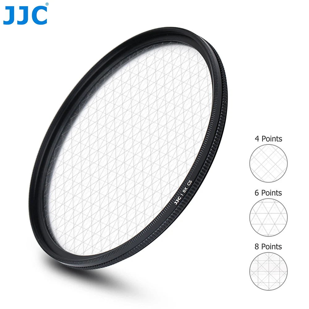 JJC Star Filter Set with Lens Case Wallet Variable 4 6 8 Lines Photography Accessory for Canon Nikon Sony Olympus Pentax | Электроника