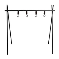 camping hanging rack camping cookware hanging rack fold multifunction camping stand for camping cooking outdoor picnic