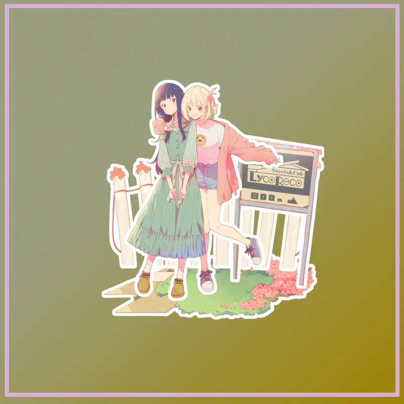 

Anime Scene Stand Lycoris Recoil Nishikigi Chisato Inoue Takina Acrylic Figure Display Desktop Decoration 10cm