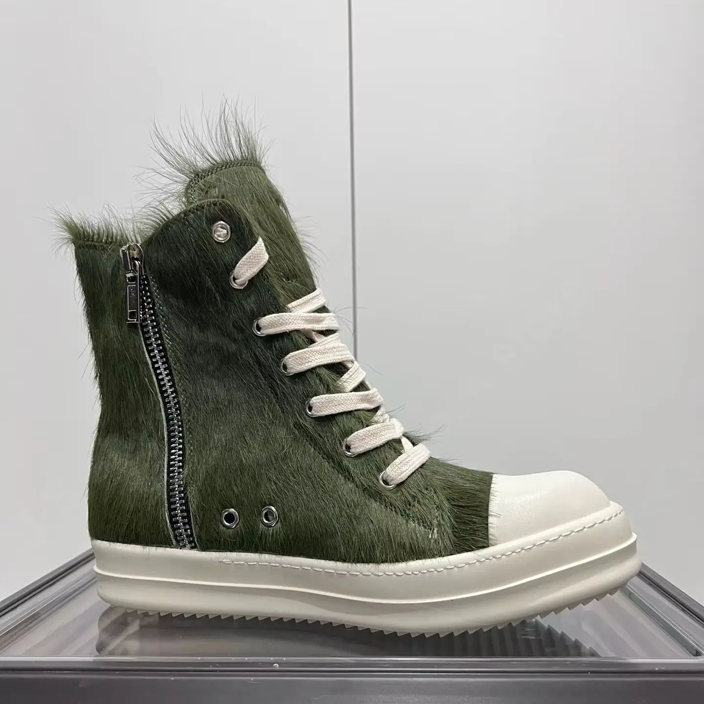 Ricks классический дизайн мужская обувь Owens женские высокие кроссовки из конского