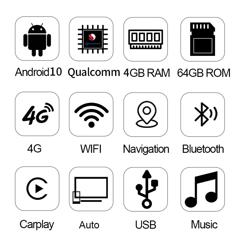 Factory Price 10.25" Qualcomm 8 Core Android10 Apple Carplay For 13-18 Year AUDI Q3 Car Player Multimedia GPS Navigation Screen |