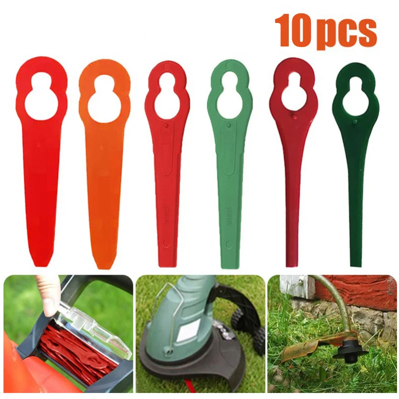 

10pcs Replacement Plastic Blades ForALDI Hofer For Gardenline GLART 18 Li Grass Trimmer Strimmer Cutter Blades