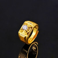 hoyon 24k gold filled jewelry mens gold ring domineering ring diamond ring mens ring gold plated jewelry