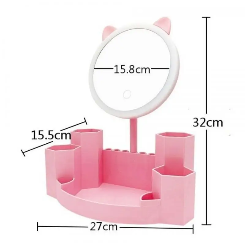 Настольное зеркало для туалетного столика Hello Kitty со светодиодной подсветкой