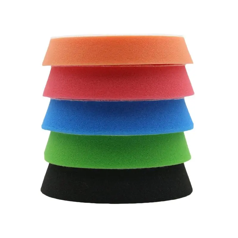 

5 Pieces Buffing Pads Set 150mm/6 Inch Car Foam Drill Polishing Pad Sponge Wheel Set Kit Power Tool Car Polisher Accessories
