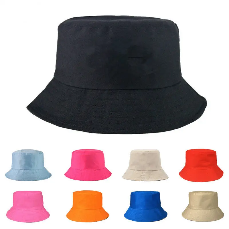 1Pcs Free Custom LOGO Men Women Bucket Hat Outdoor Hunting Panama Fishing Cap Fisherman Hat Women Harajuku Fishing Hats