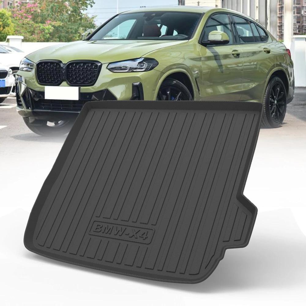 TPE Car Rear Trunk Mat Storage Box Pad For BMW BMW X4 2020 2021 2022 Waterproof Protective Rubber Car Mats