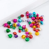 mixed color 6810mm jingle bells aluminum beads christmas tree party handmade for diy ornaments decorations accessories craft