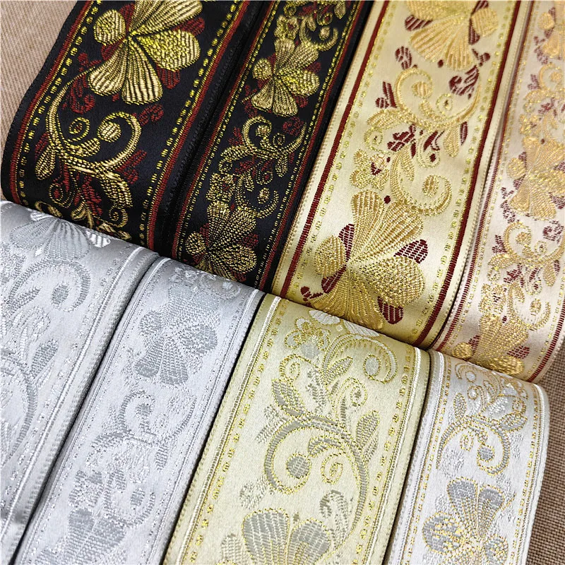 Тканая жаккардовая лента с цветочной отделкой 10 ярдов 3 см или 5