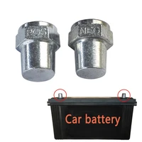 2pcs car alloy positive negative battery top post terminal adapter converter connector battery corrosion resistance accessories