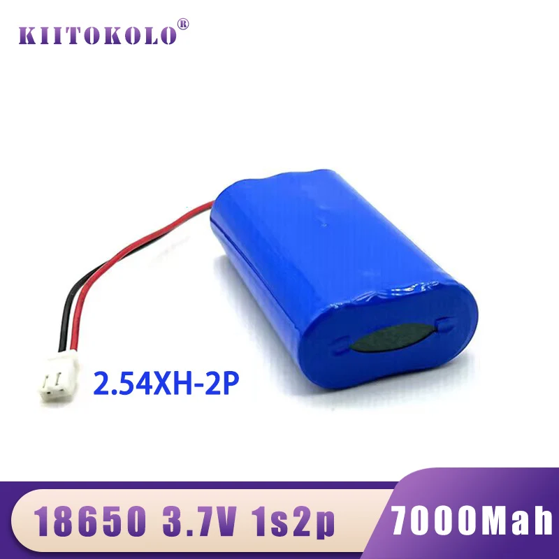 

18650 1S2P 3.7V 7000mAh Li-ion Battery Charger Set RC Helicopter Aircraft Car Boat Gun Toy Battery with 2P Plug Built-in BMS