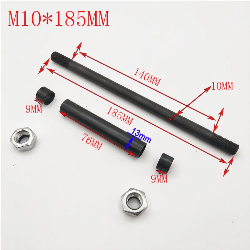 

M10 * 185 мм передняя ось колеса или M10 * 230 мм задняя ось для 47cc 49cc Mini Moto Dirt Pocket Bike Mini moto