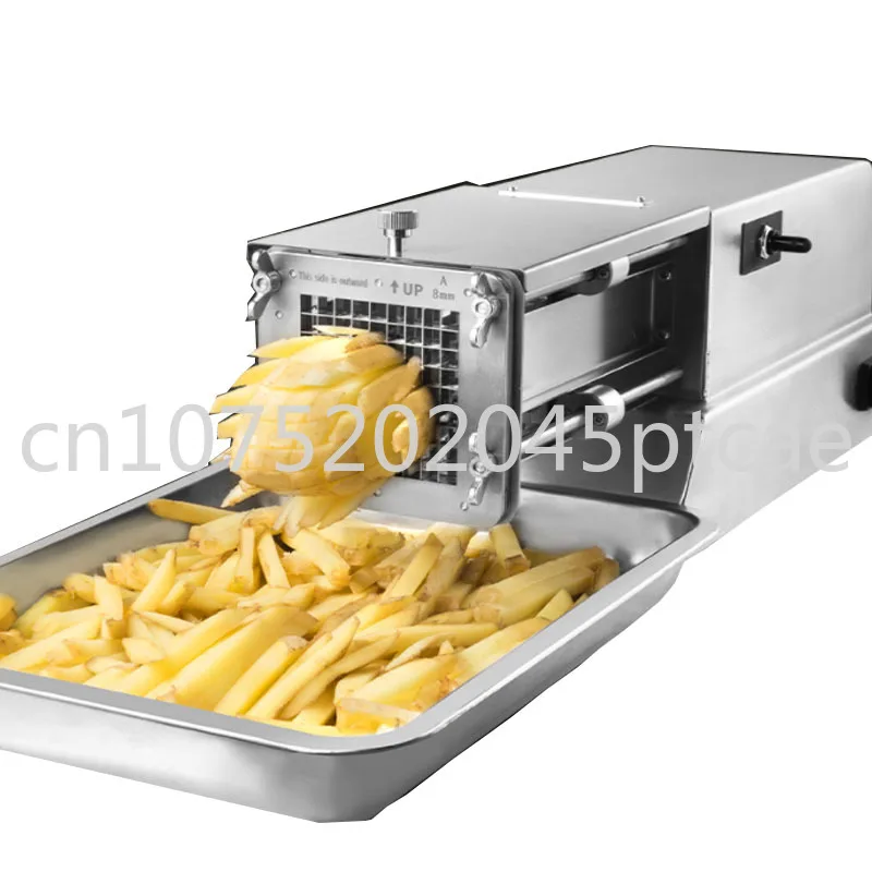 

French Fries Cutter Automatic Fruit And Vegetable Strip Commercial Electric Cutting Sweet Potato Cucumber Push Bar Machine