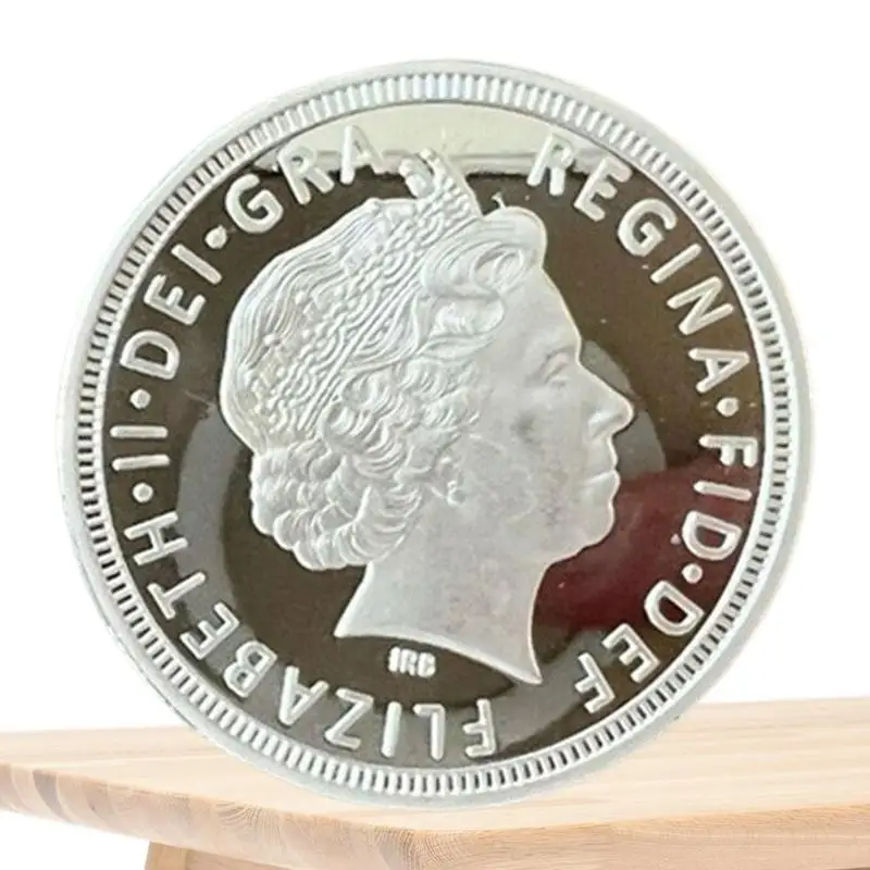 

Platinum Jubilee Commemorative Coin British Queen Elizabeth II Collectible Coins Round Medallion Iron Coins Souvenir For