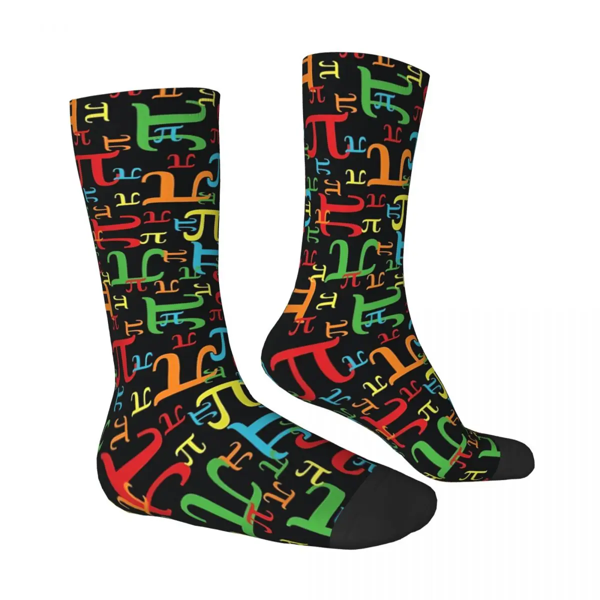 Pieces Of Pi (Dark Neon) sockings Long Socks Harajuku Comfortable Breathable Happy Gift sockings For Unisex