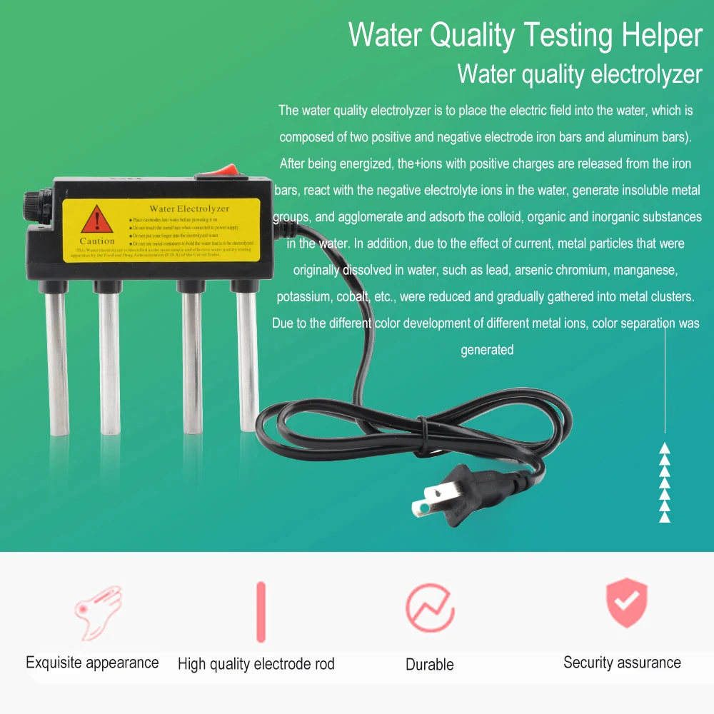

110V-220V Premium Water Household Electrolyzer Tester Water Quality Test Tool High TDS Tap Water Electrolysis Instrument US Plug