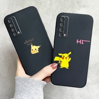 pok%c3%a9mon pikachu phone case for huawei p smart z 2019 2021 p20 p20 lite pro p30 lite pro p40 p40 lite 5g back carcasa