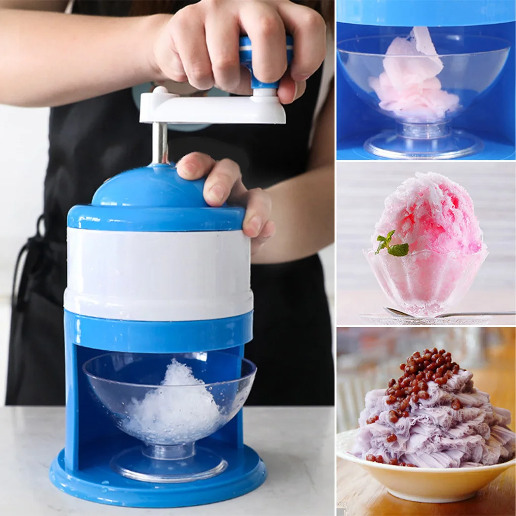 

Ice Crusher Hand Crank Drink Breaker Tabletop Snow Cone Maker Shaver Home Blender Party Shredding Shaved Crushing