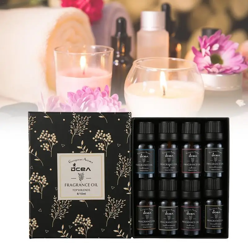 

Pcs Kits Pure Natural Essential Oils Gift Set Eucalyptus Lavender Mint Lemon Bergamot Tea Tree Purify Air Diffuser Aroma Oil