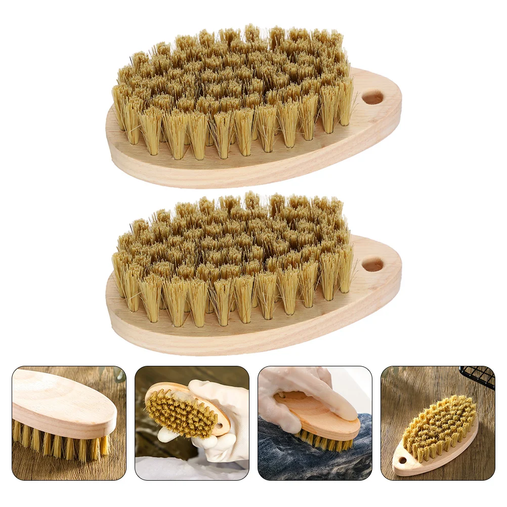 

2Pcs Laundry Brushes Multi-use Brushes Shoes Washing Brushes for Shoes Clothes Home