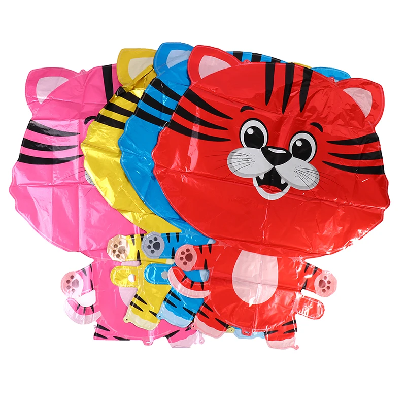

Cartoon Aluminium Foil Balloon Tiger Animal Foil Balloon For New Year Birthday Party Home Decorations Kids Gift