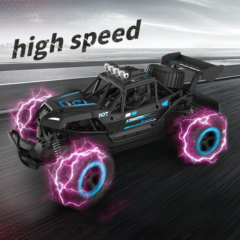 Jjrc Q102 2 4 ГГц 4wd Радиоуправляемый плоский гоночный грузовик со светом 1:14