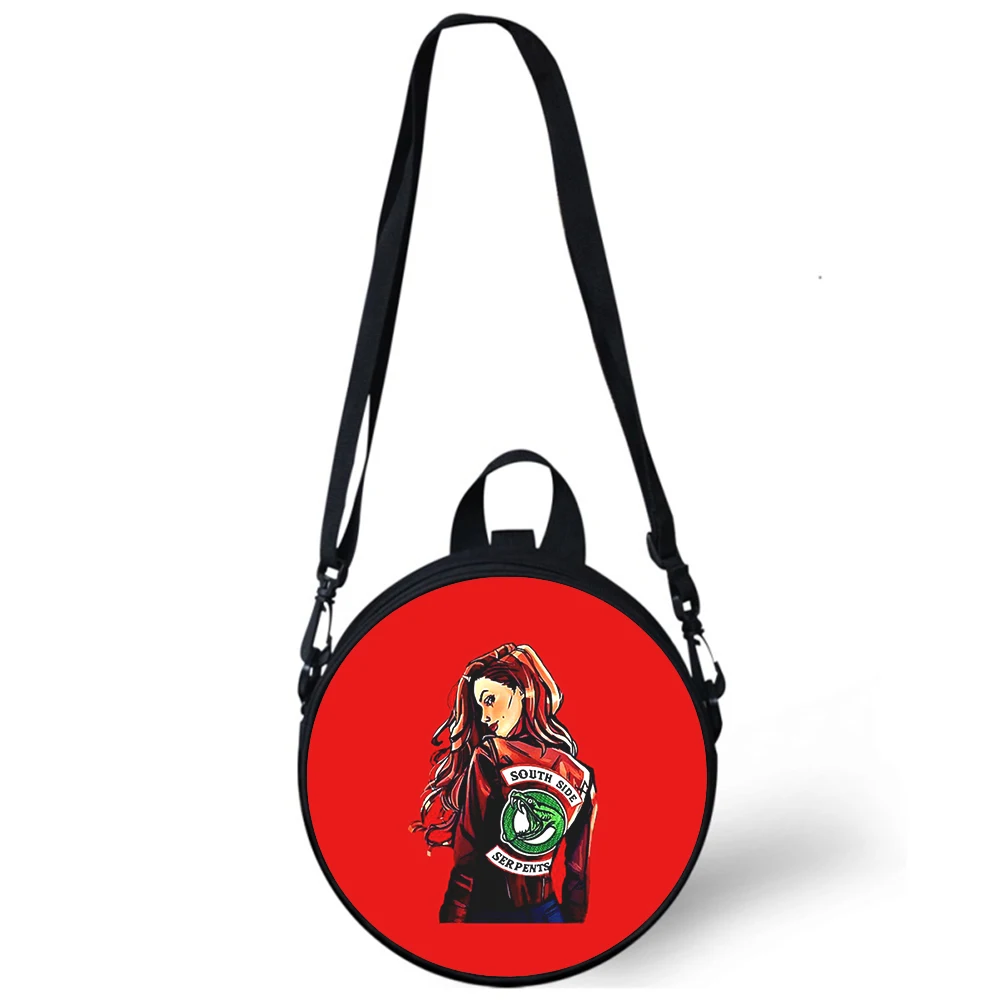 TV Riverdale Child kindergarten Bag 3D Print Crossbody Shoulder Bags For School Women Mini Round Bagpacks Rugtas Bag