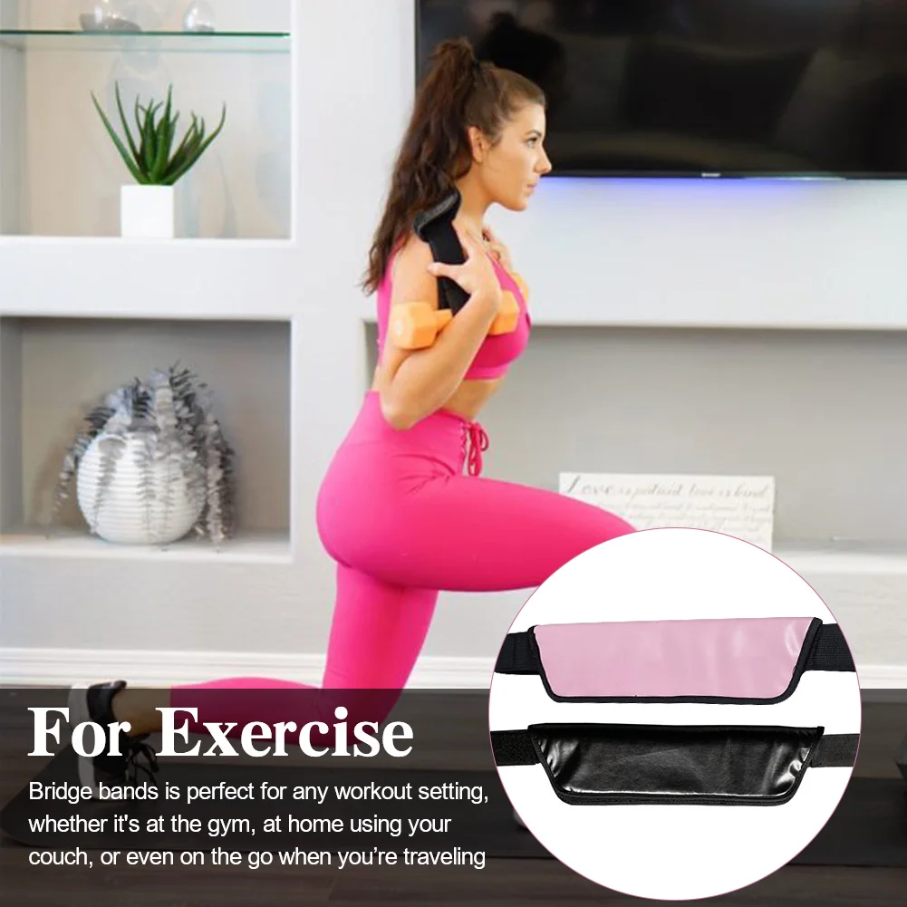 

Эластичный переносной ремень для упражнений, легко носить с собой, для дома и путешествий, с 2 нескользящими лентами, легкие Кондитерские ги...