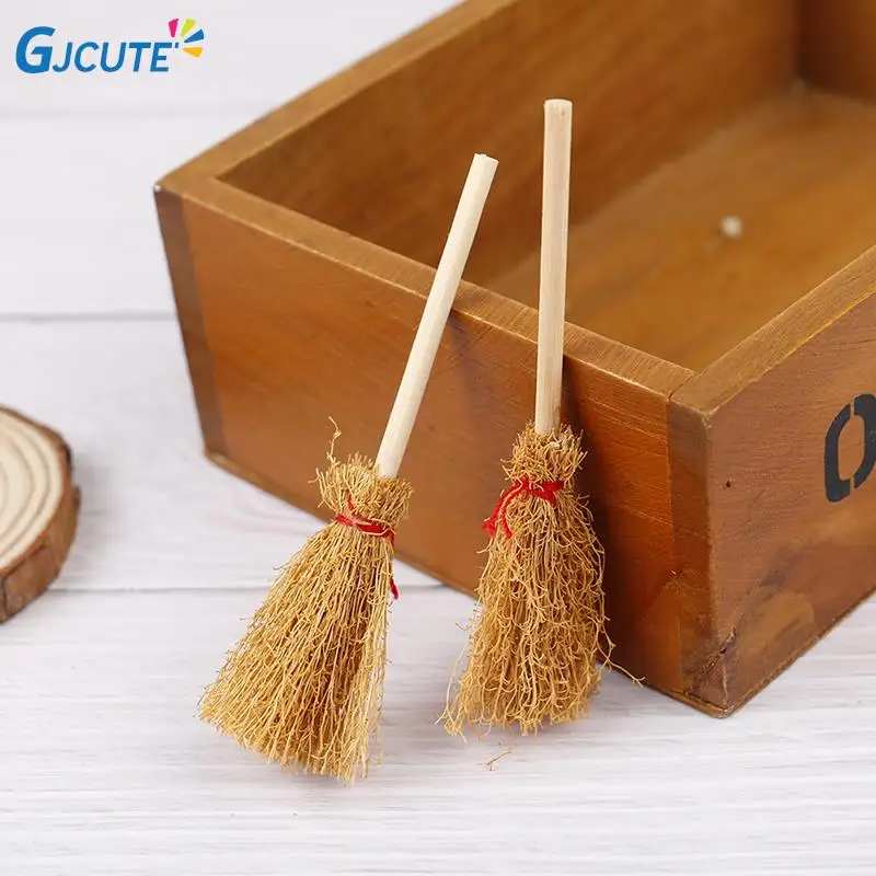 

2 шт. мини метла ведьмы Хэллоуин подвесные украшения деревянные соломенные метлы костюм реквизит Хэллоуин Вечеринка Декор Аксессуары для к...