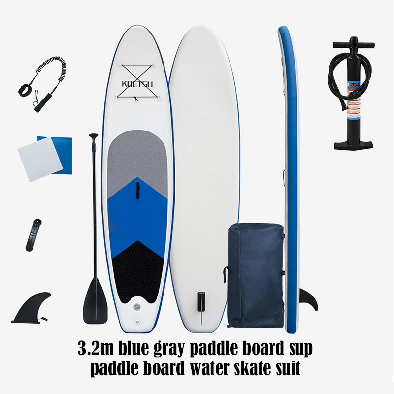 

3.2M Paddle Board Inflatable SUP Stand Up Board Water Skate Non-Slip Mat Paddleboards Fishing Yoga Surfboard Set
