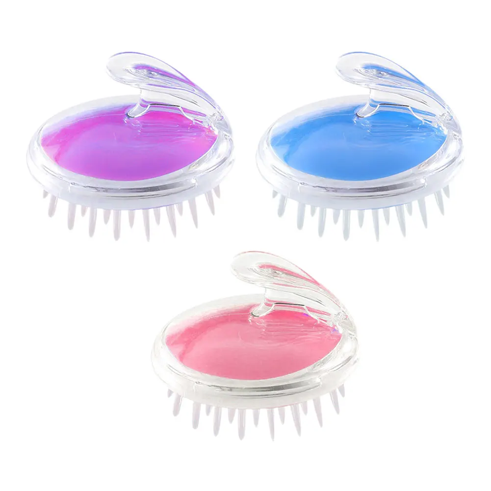 

Мягкая силиконовая щетка для мокрой и сухой чистки волос