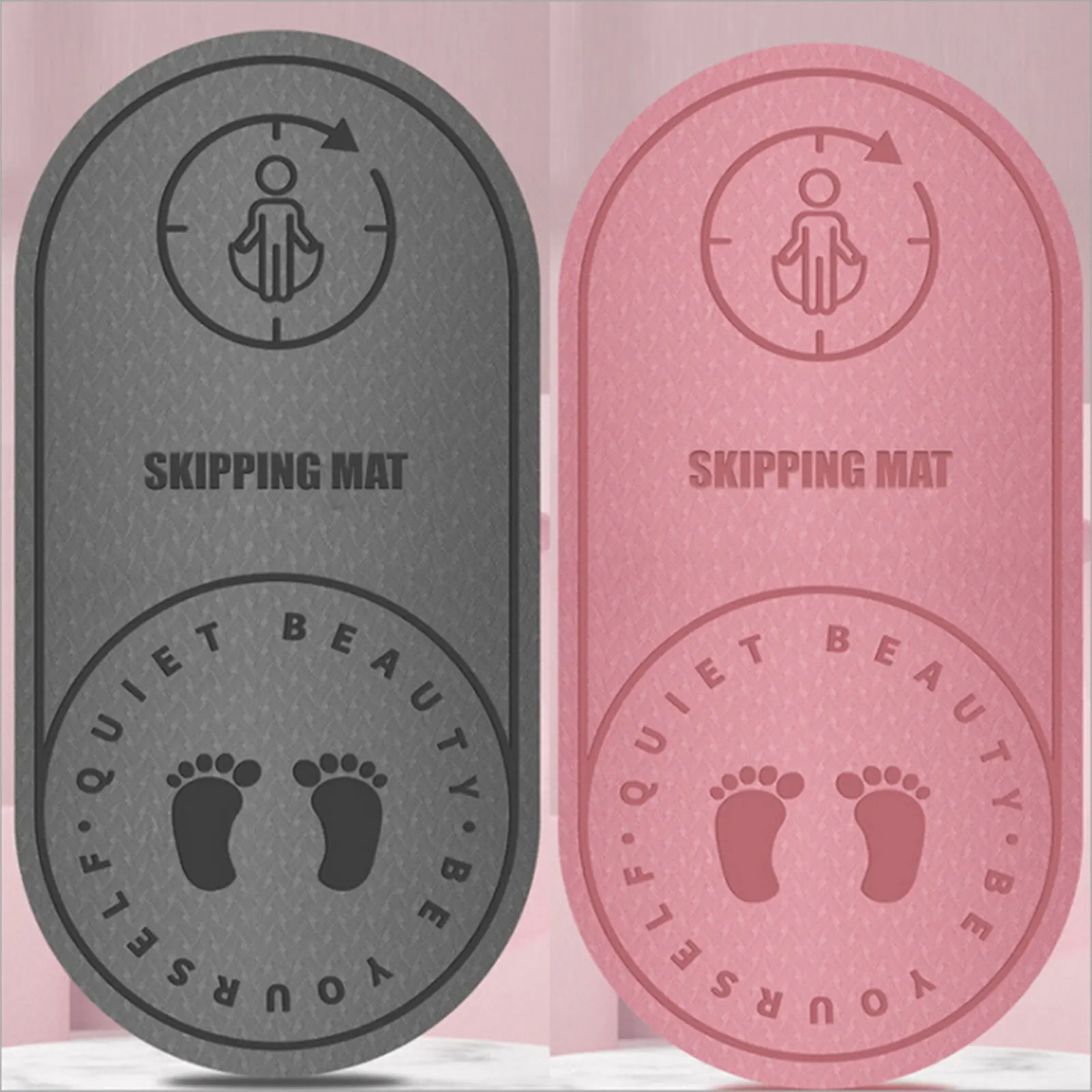 

126cm Jump Rope Mat Home Gym Exercise Cushion Knees Protection Noise Reduction Jumping Rope Mat Fitness Equipment