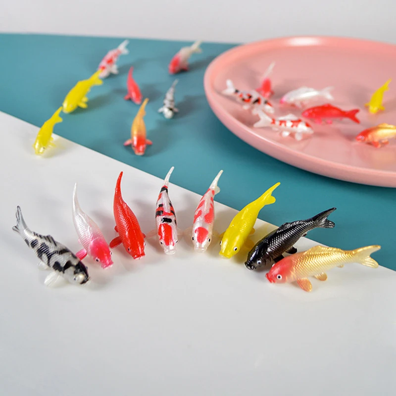 

Fish Model Simulation Play House Dollhouse Props Miniature Scene DIY Fish Tank