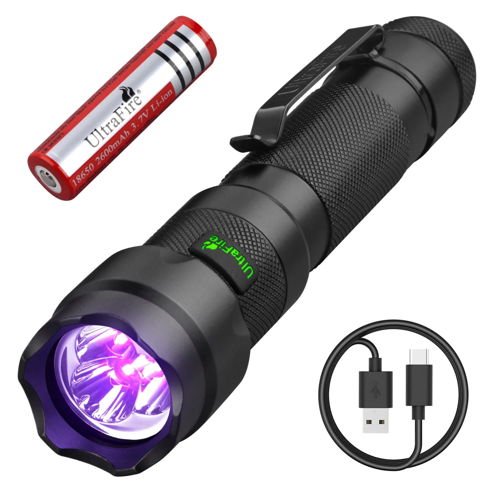 

UltraFire 502UV Pro УФ-фонарик 365/395 нм