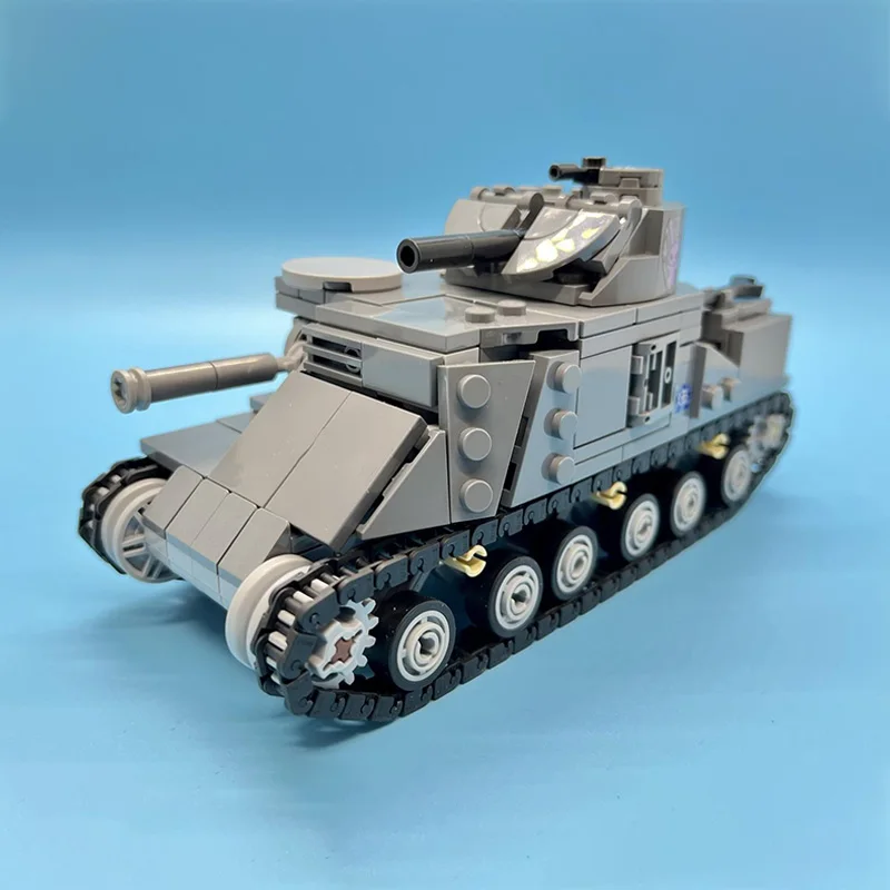 Фото Модель военного танка MOC, конструктор из строительных блоков, военная техника, модульная технология, подарки, праздничный набор для сборки, детские игрушки №1