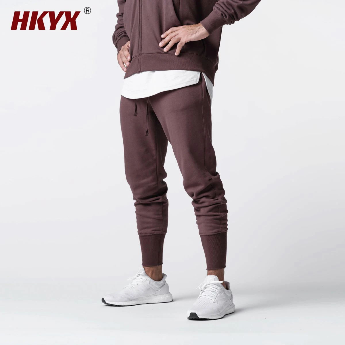 Men's Outdoor Camping Loose Sweatpants Solid Color Lace-up Sweatpants Breathable Comfortable Casual Sweatpants