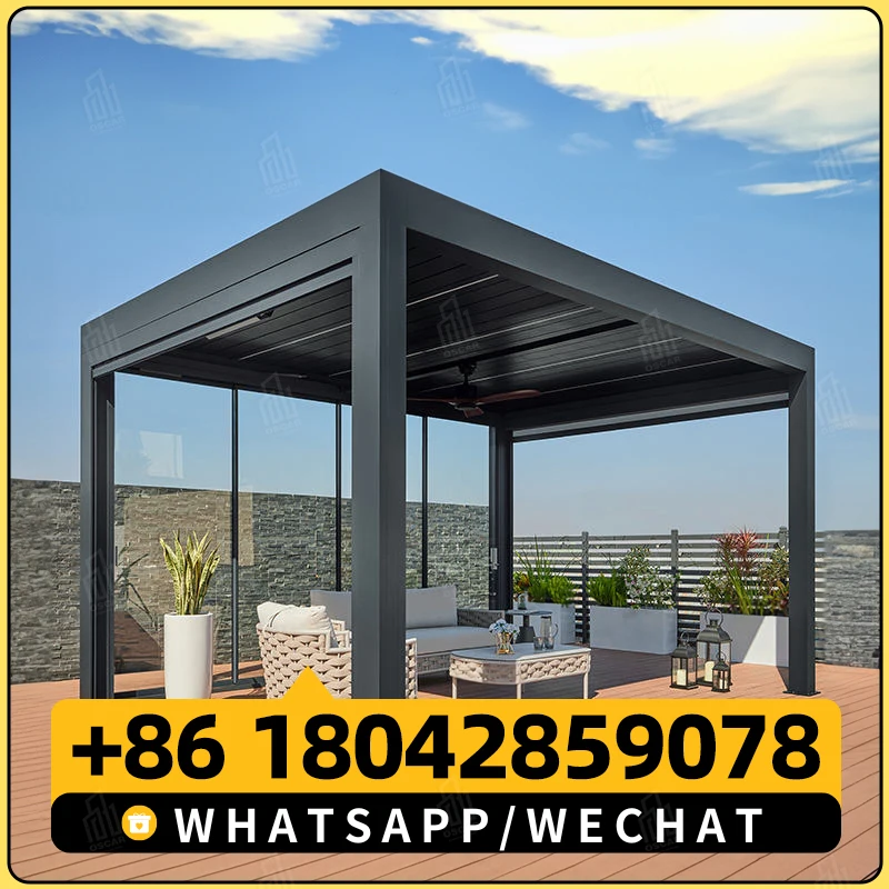 AlunoTec чехол для патио навес водостойкий биоклиматический солнцезащитный козырек