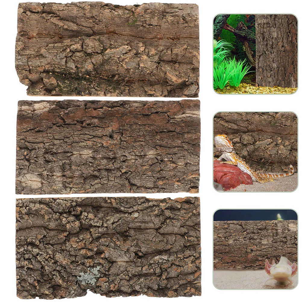 

Cork Tile Terrarium Background Reptile Bark Backdrop Wall Habitat Decor Bearded Dragon Tank Climbing Mat Carpet