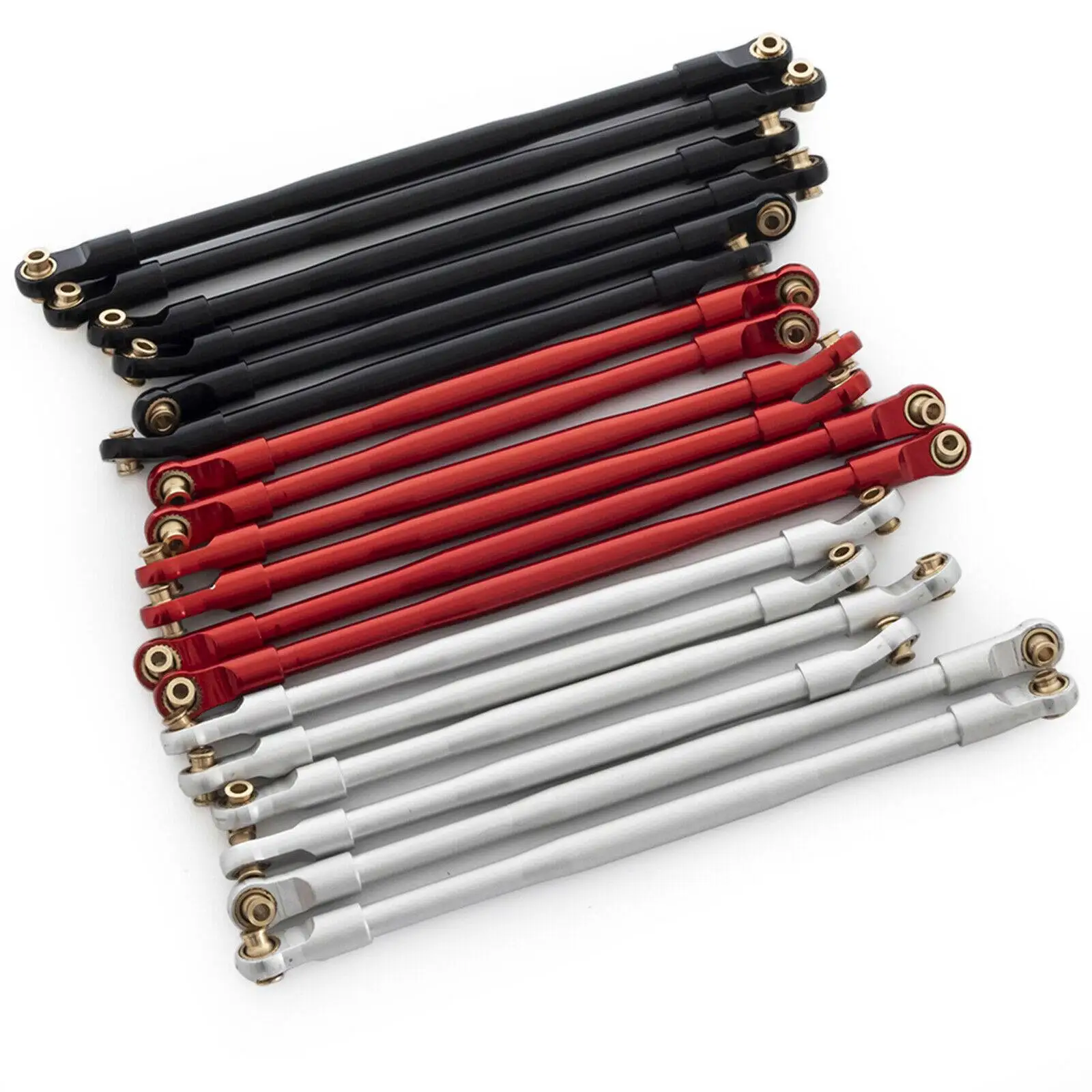 

Новинка, 6 шт., металлическая подвеска, тяговый стержень, полный комплект для радиоуправляемого гусеничного станка 1/10 Axial RBX10 Ryft