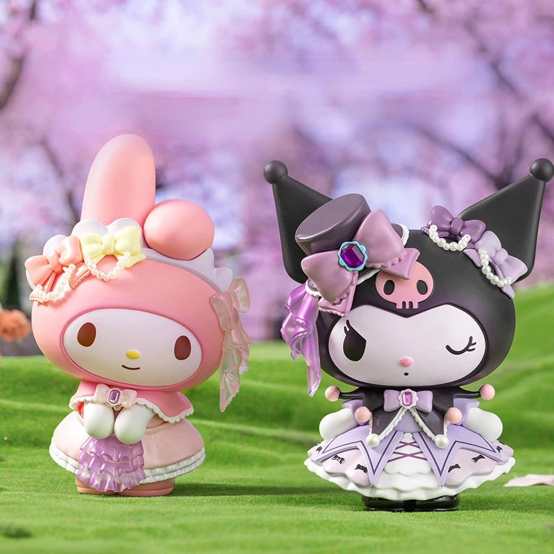 

Kawaii Sanrio My Melody Kuromi Rose Series Trendy Play Figure 15CM Decorative Items Cute and Exquisite Children's Holiday Gift