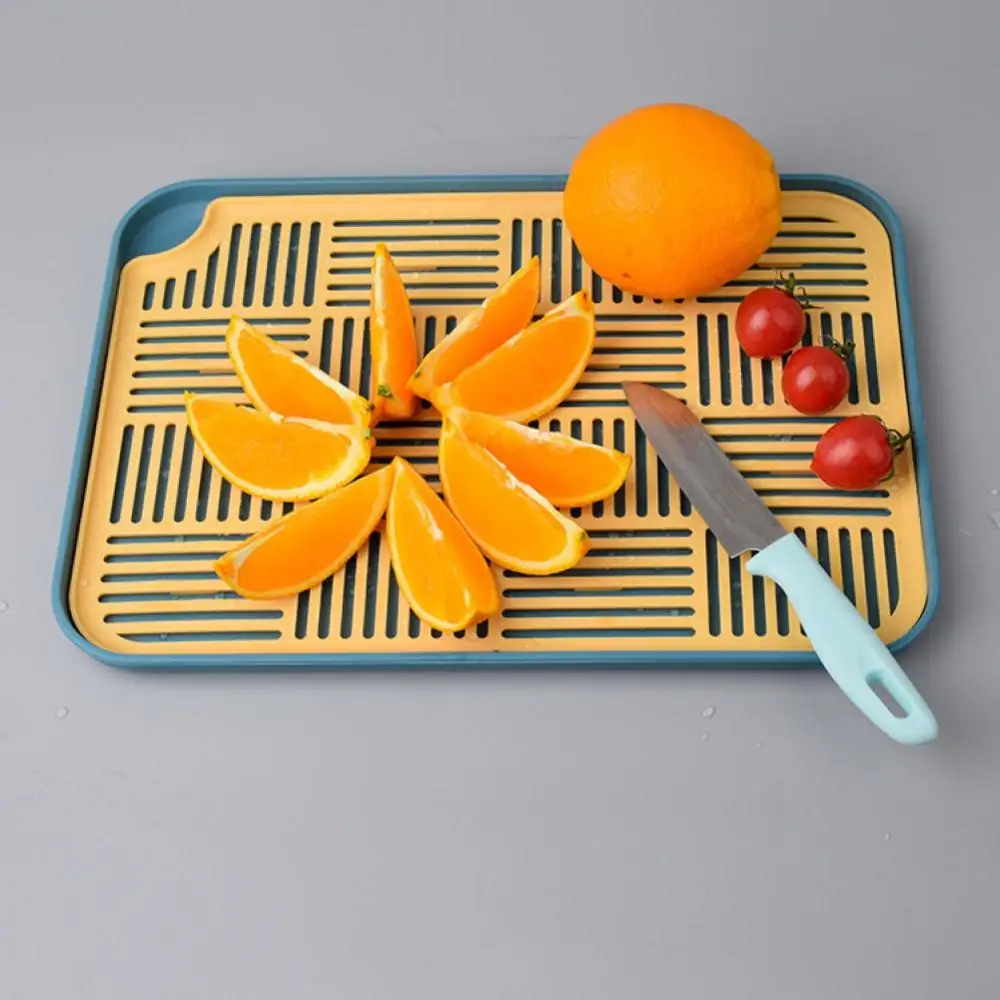 

Креативный двухслойный поднос для слива, портативный подстаканник для чашек, домашняя гостиная, прямоугольная чашка для воды, поднос для чая, Кухонное двойное блюдо для фруктов