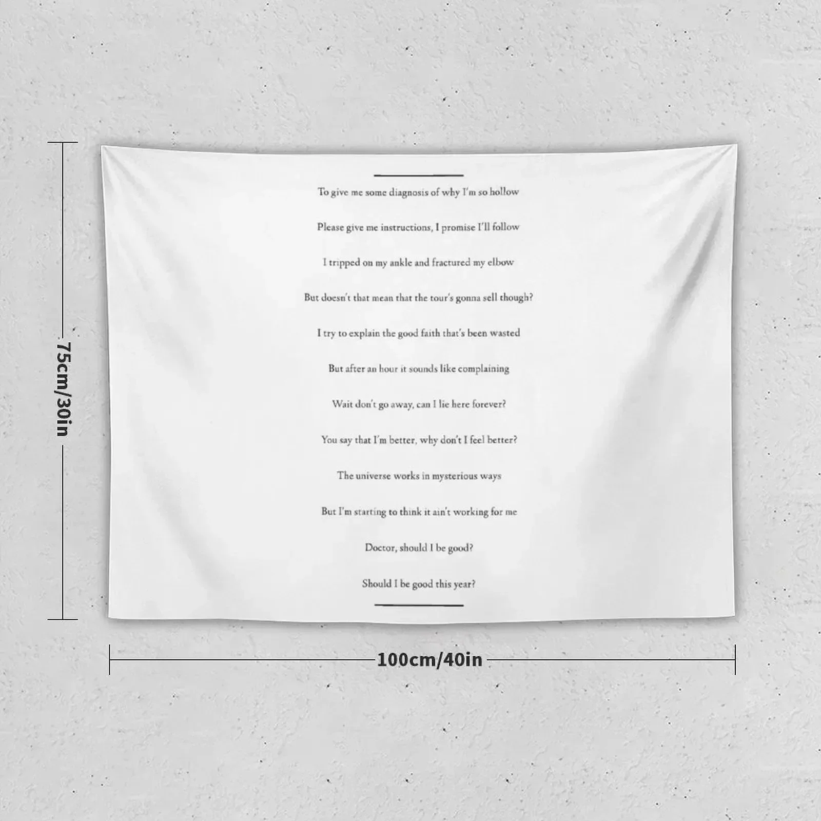 Карма другая (черный логотип) гобелен украшение для гостиной искусственный