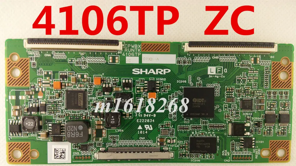 

Для SHARP T-con board CPWBX RUNTK 4106TP ZC LCD-40E66A LK400D3LW1BX