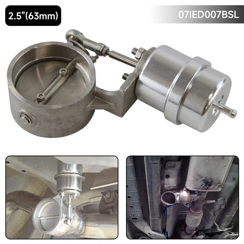 

Комплект клапанов регулировки выхлопных газов, 2,5 дюйма, 63 мм, Вакуумный привод, закрытая Входная труба