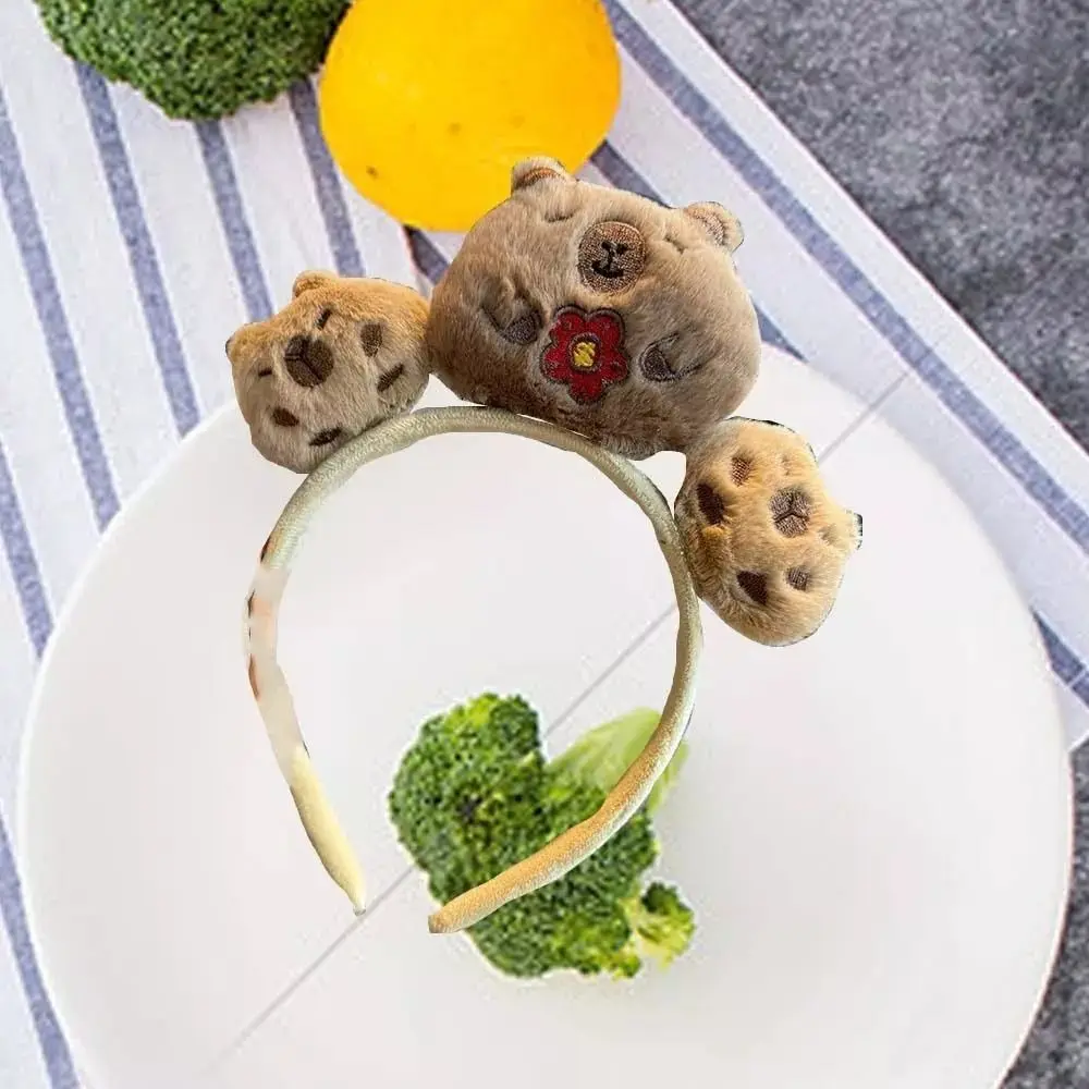 Новая повязка на голову с изображением звезды в корейском стиле и капибары милая